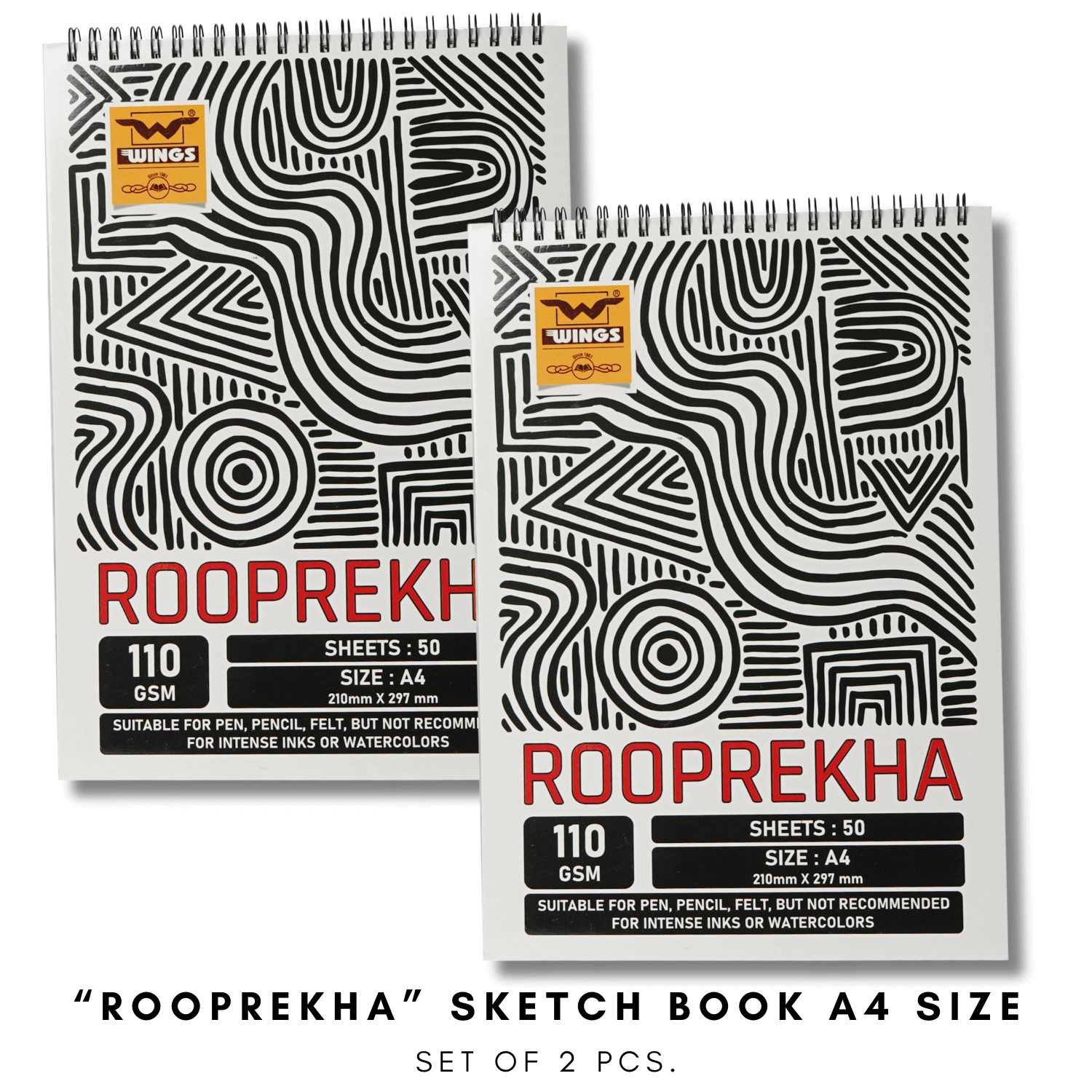 Wings ROOPREKHA Sketch Book 50 Sheets(100 P) - Image 2